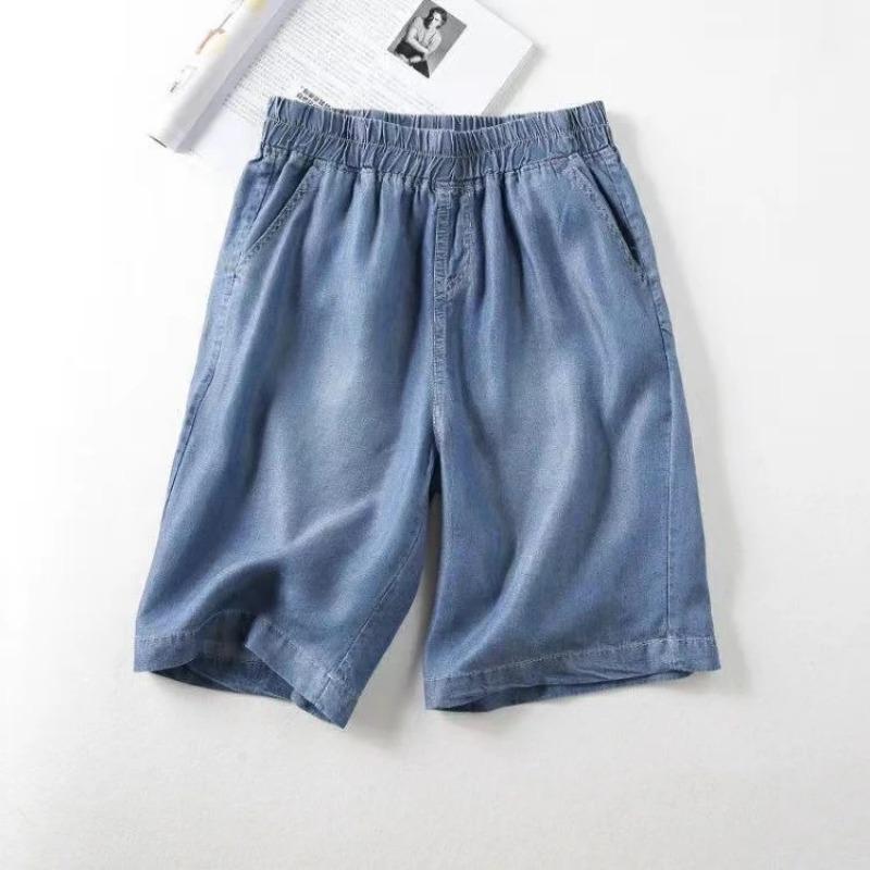 

Jean Shorts Pants Women Summer Versatile Vintage Loose Large Size Casual Wide Leg Pants Shorts XXXXL