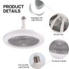 30W Ceiling Fan With Lights LED Modern Thin Enclosed Fan Lighting Remote Control 3-Color Changing Light Fan Home Lamps AC86-25V