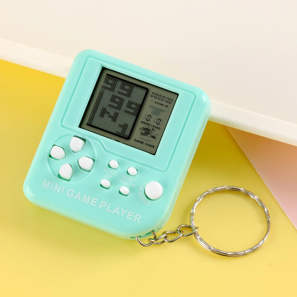 Mini Nostalgic Handheld Tetris Game KeychainConsole