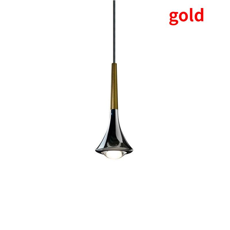 Lampada a sospensione piccola Lampada da scala per soggiorno Lampada da comodino decorativa in corno per camera da letto