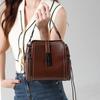 Leather Women's Bag Messenger Bag Women's New Retro Versatile Shoulder Bag Commuter Handbag
