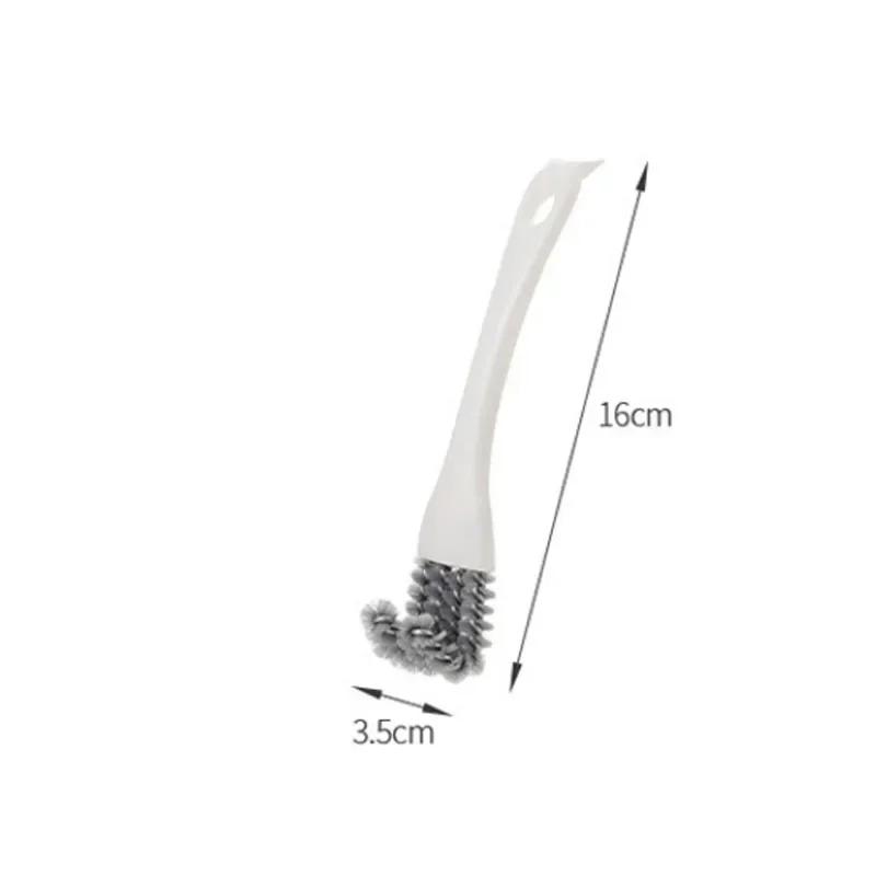 2 In 1 BBQ Grill Barbecue Cleaning Brush V-shaped Hooked Brush Scraper Multifunctional Grill Net Oven Baking Tray Kitchen Gadget