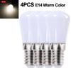 1/2/4Pcs E14/E12 Light Bulbs 220V LED Fridge Mini Lamp Replace Kitchen Refrigerator Display Cabinet Lights Sewing Machine Lamps