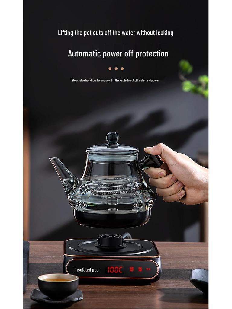 2025 Model Automatic Bottom-Fill Glass Kettle with Infrared Heating and Chlorine Removal