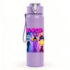 1 Stück Sanfte Pastell Kpop Girl Group Bust 750ml Farbe Kunststoff Wasserflasche Auslaufsicher Klappdeckel mit Strohhalm Für Sport Büro Zuhause