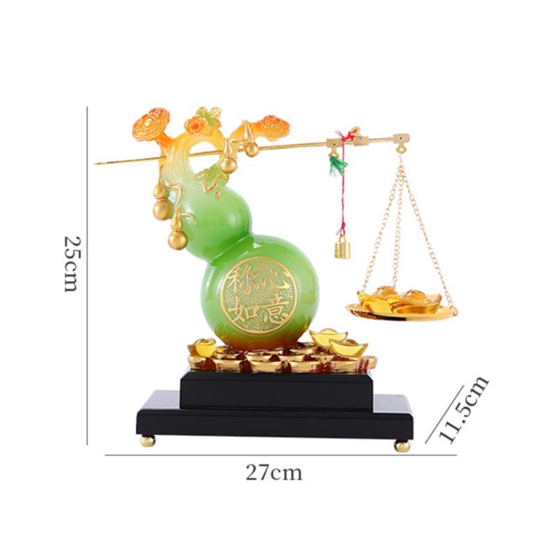1PCS resin plant ornaments modern and simple gourd ornaments wine cabinet living room entrance front desk high-end gifts
