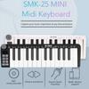 SMK-25/mini Pro MIDI Controller | 25 Velocity Keys + USB-C/Wireless | DAW Control & 15h Rechargeable Studio Tool