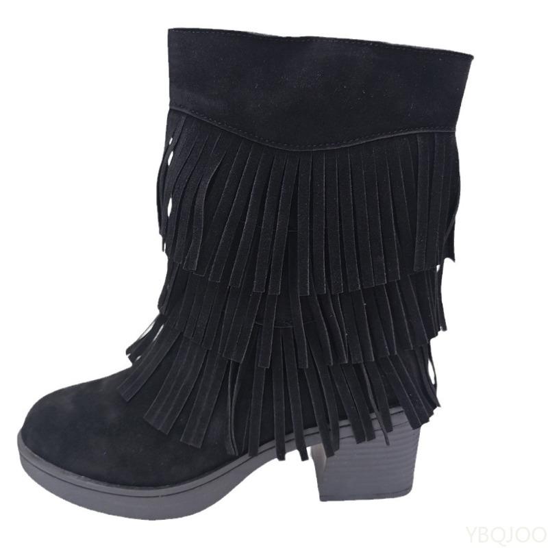 

Модные универсальные полусапоги женские весна осень элегантные простые на высоком каблуке модные сапоги для отдыха удобная обувь 40 чёрный