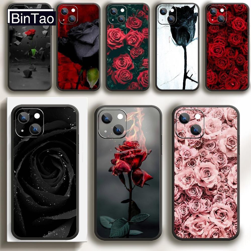 Buy Red Rose Fashion Art Phone Case Cover For IPhone Xiaomi Redmi