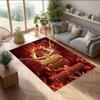 Nottingham Forest FC Printed Crystal Velvet Rug Non‑Slip Crystal Velvet Carpet For Sofa Bedroom Indoor Home Decoration