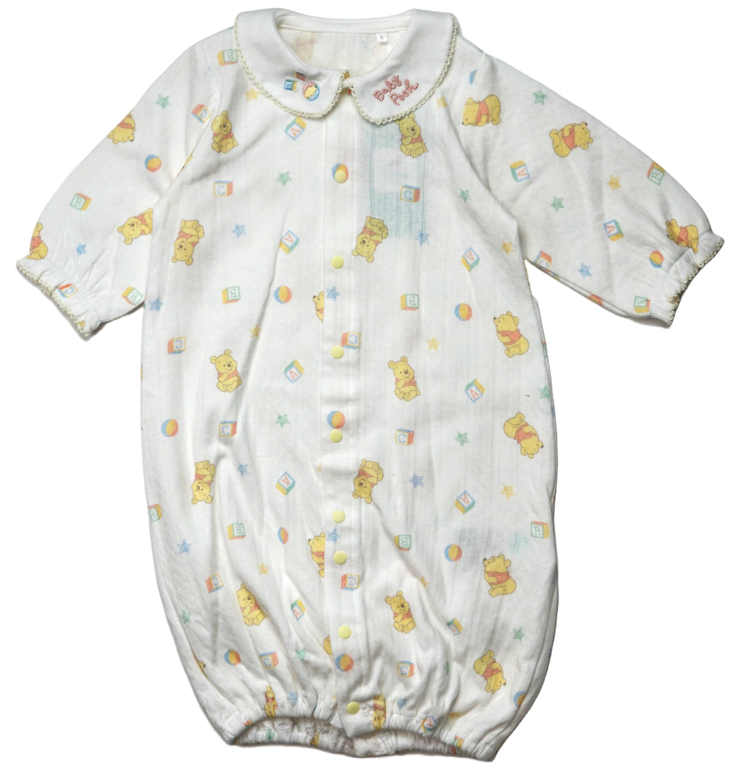 

Новорожденный Все Disney Микки Минни Пух с воротником Вся одежда для новорожденных Комбинезон для мальчиков и девочек [Takihyo] Двусторонний Двусторонний 50-70