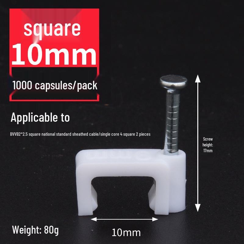 Steel Nail Wire Clips for Cable Management