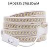 Waterproof 220V LED Strip Light with Switch Plug SMD5730 2835 5050 Super Bright Led Tape 276/240Leds/m Flexible Outdoor Lighting