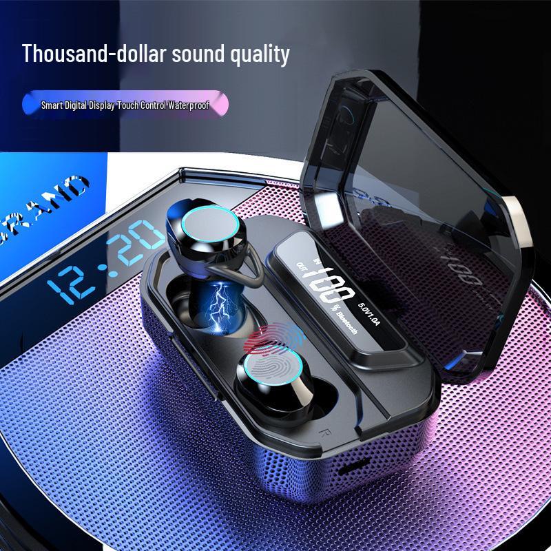 Wireless Bluetooth TWS Earbuds with Digital Display, Noise Cancelling, and Touch Control