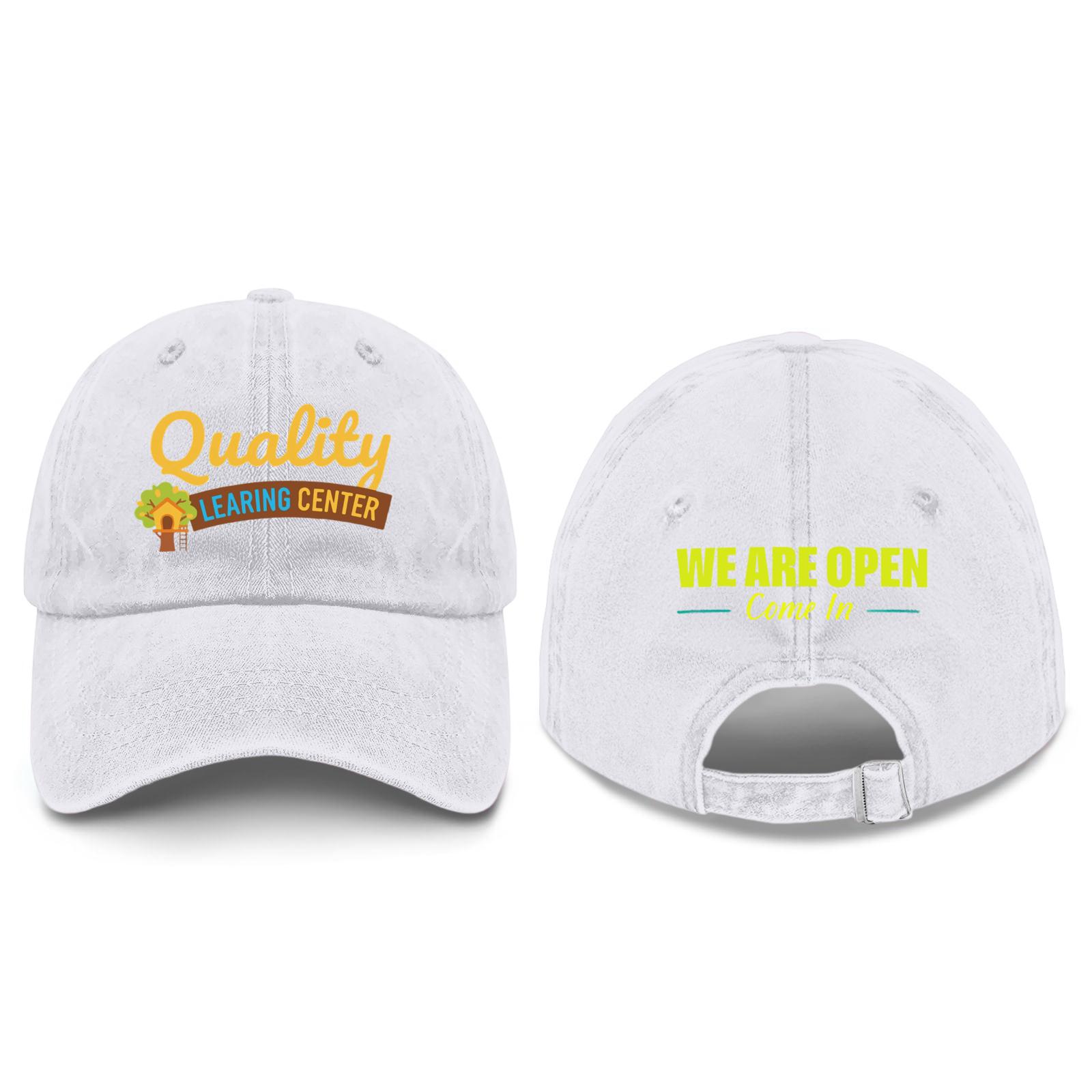 

Unisex Casual And Fashionable Printed Baseball Cap one size білий