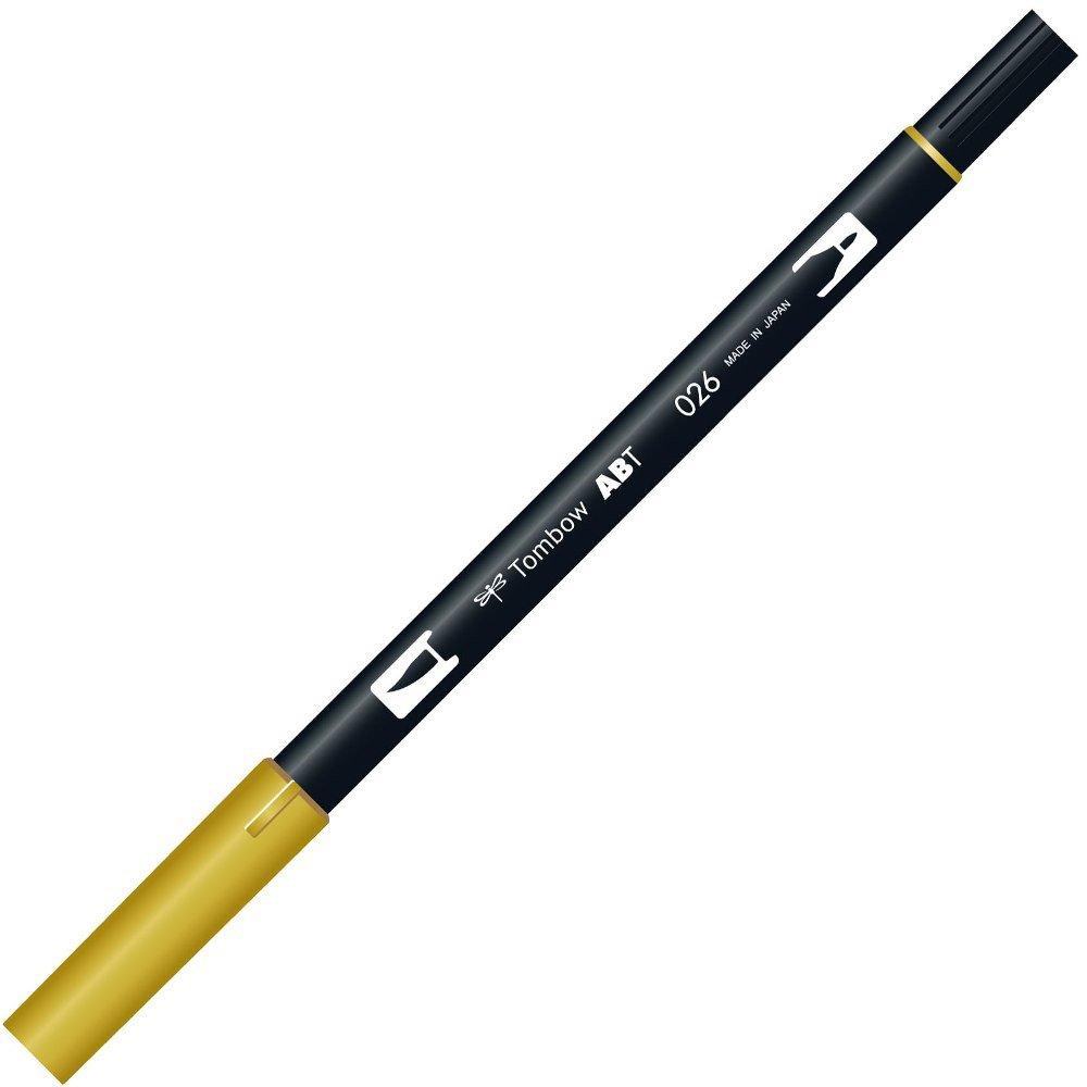 Tombow Dual Brush Pen Yellow Gold AB-T (6 pens) AB-T026-6P