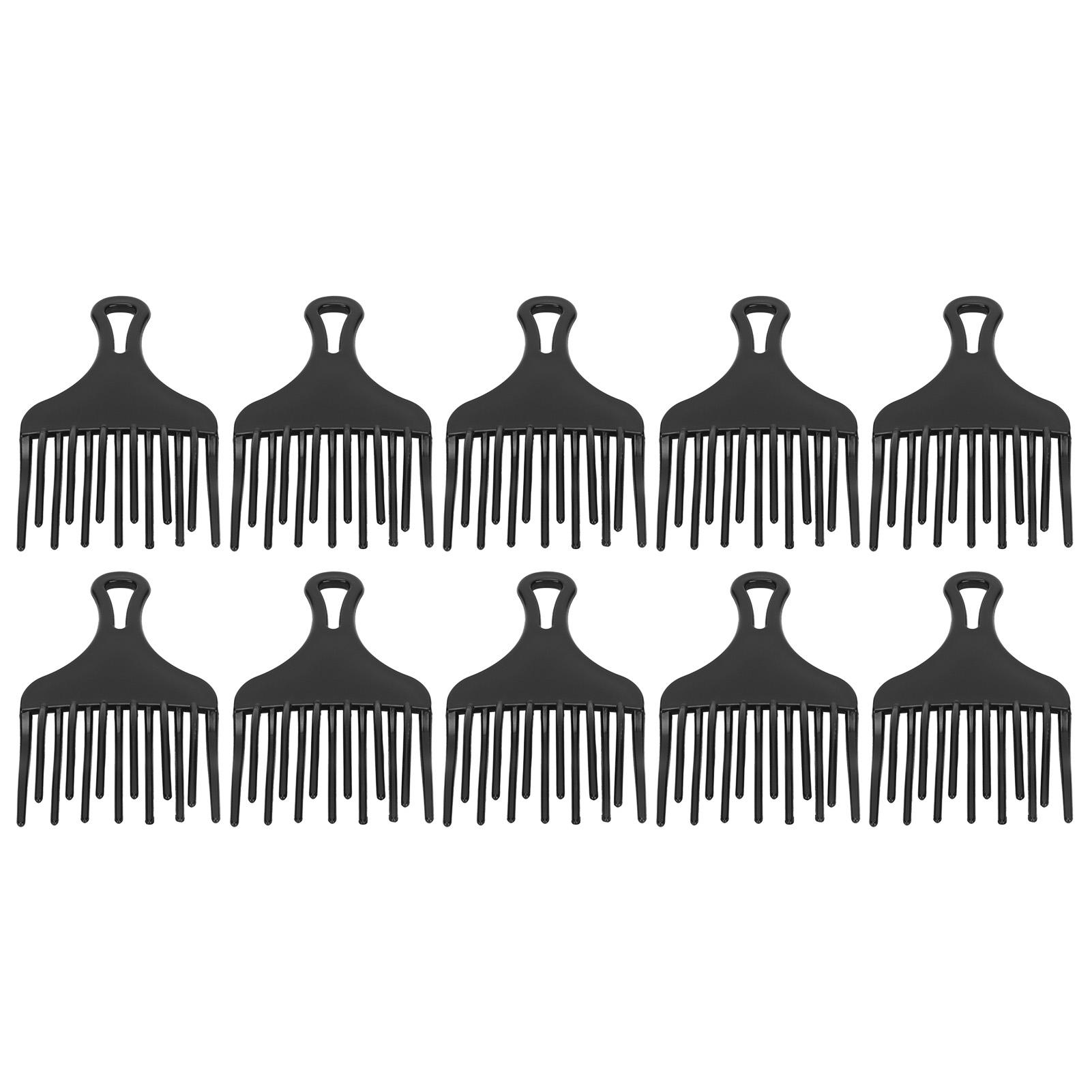 

10 шт. Расческа-пик многоцелевая широкая для лица с крупными зубьями пик для афро волос для дома, парикмахерской
