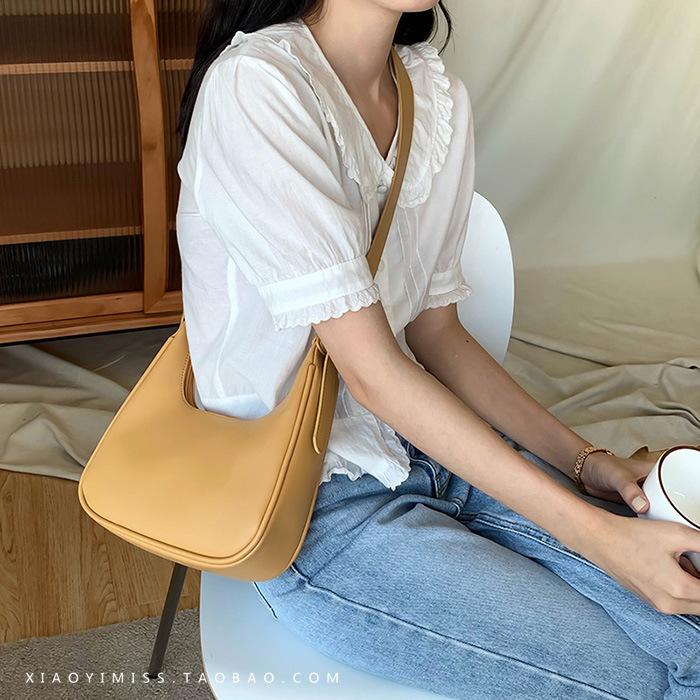 

Повседневная сумка через плечо для женщин из искусственной кожи, полумесяц, сумка через плечо, роскошная сумка-мессенджер и кошелек для покупок, телефона, сумочки жёлтый