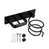 Hair-Dryer Bracket Bathroom Household Aluminum Bolt Inserting Type Storage Rack Hair Straightener Multi-Functional Storage-Rack