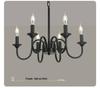 American Vintage Wrought Iron Chandelier for Living Room, Dining Room, or Bedroom