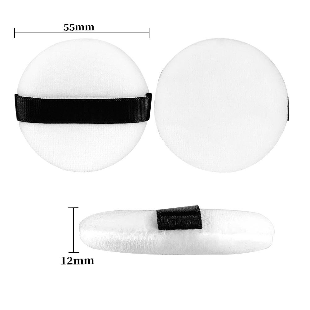 Crystal Fluff Super Soft Double-Sided Loose Powder Puff - Non-Absorbent Compact
