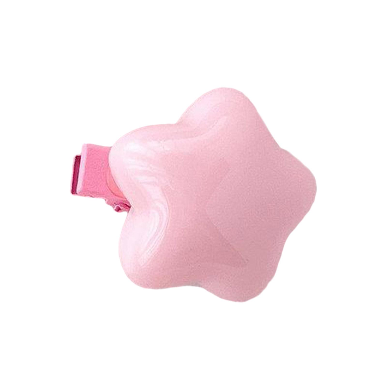 

Candy Color Star Shape Duckbill Hair Clip Spring Summer Headwear for Woman Girls Taking Photo Shopping Travel Anti-slip 3