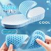 Soft Comfortable Summer Cooling Insoles - Blue, Reusable Breathable Honeycomb Design, Fit for All Shoes
