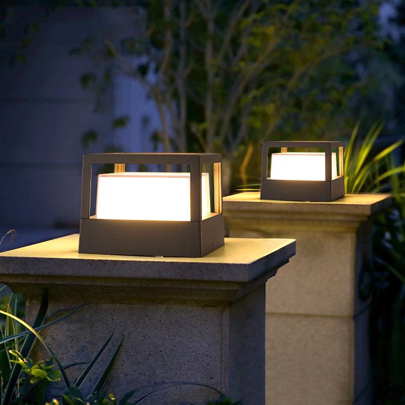 Dual-Use Waterproof Outdoor Pillar Light for Garden, Courtyard, or Gate
