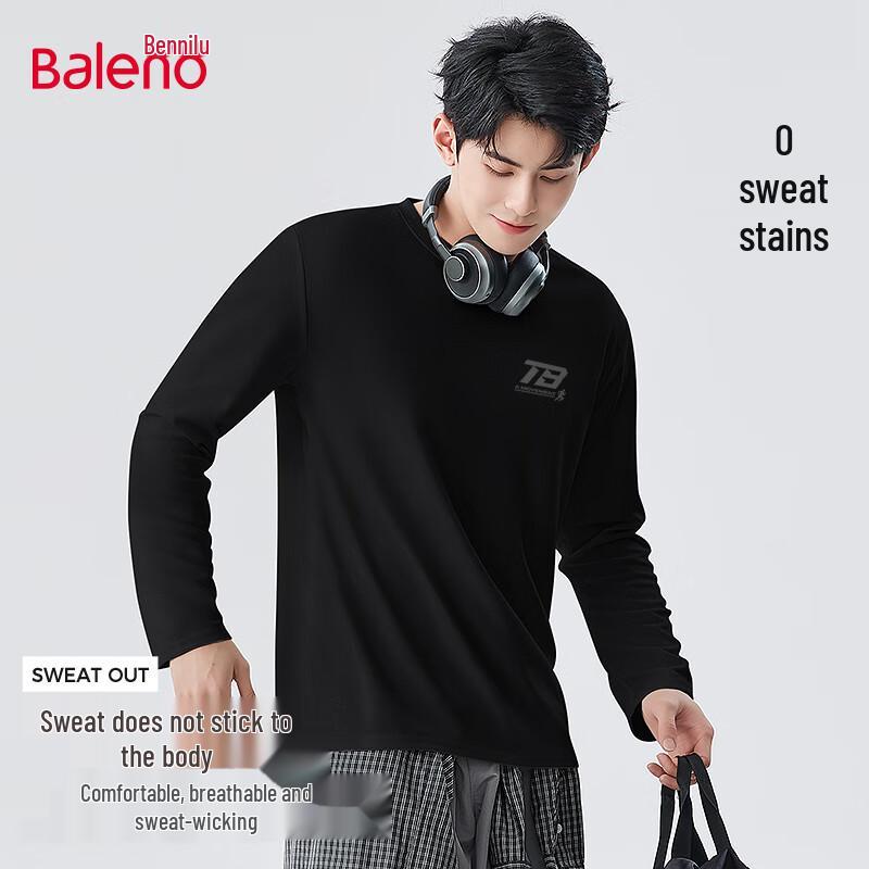 Baleno Men s Retro Waffle Knit Long Sleeve T-shirt 2XL