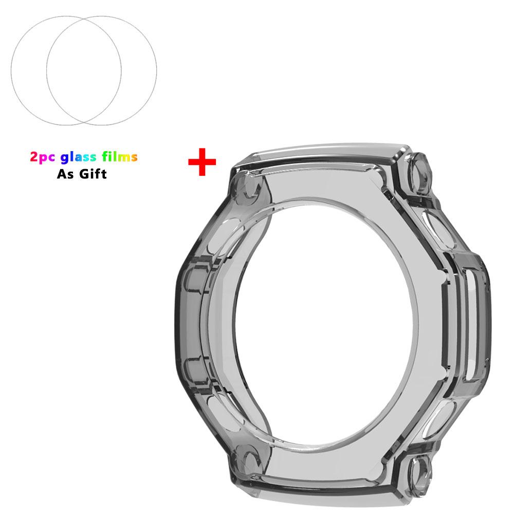 

2-in-1 Protective Case + Screen Protector Glass for Amazfit T Rex 3 TRex 3 Smart Watch Bumper Protection Cover Tempered Glass For Amazfit T-Rex 3