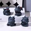 Resin Halloween Cat Figurines Table Shelf Decor Halloween Decor Magician Cat Statue Home Decor Desktop Cat Figurines Courtyard