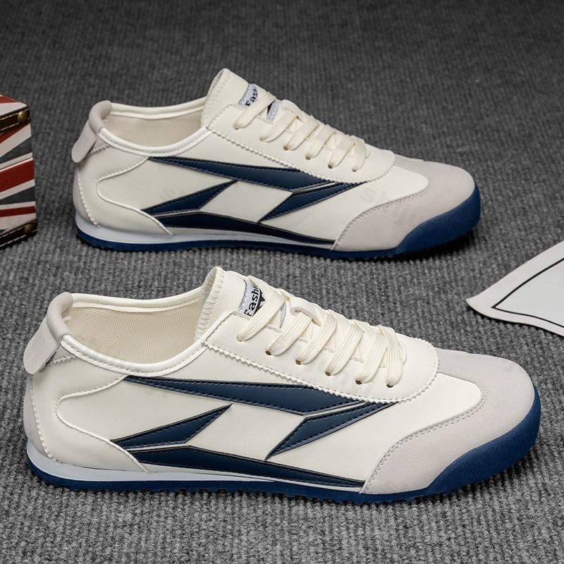 

Мода Модный тренд Повседневные низкие спортивные туфли для мужчин 2025 Осень Новые Универсальные Удобные Нескользящие На шнуровке Нишевые кроссовки 39 синий