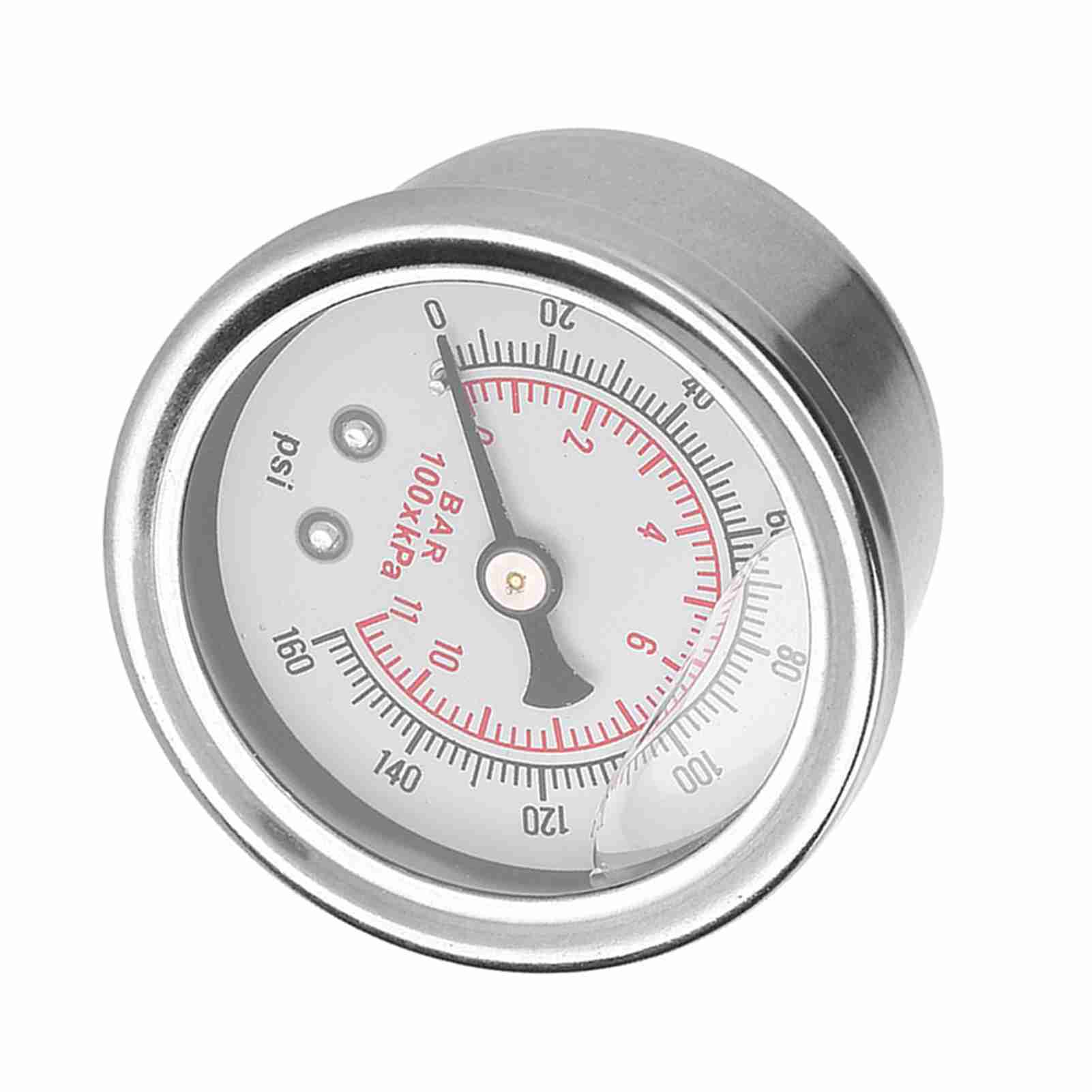 

0 160 PSI bar Car Fuel Pressure Regulator Gauge Liquid Fill Fuel Oil Meter