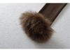 Women's Long-Sleeve Base Layer with Removable Fur Cuffs and Half-High Collar
