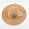 Cappello Estivo a Tesa Larga per Donna 12cm Tesa Larga Sovradimensionato Cappello di Paglia da Spiaggia Ragazze Viaggio al Mare Pieghevole Cappellino con Protezione UV