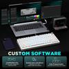 YUNZII B75 75% Wired Mechanical Keyboard, Hot-Swappable, Gasketed, RGB Backlight, Durable English Layout, PBT Keycaps, Cherry Profile, for WindowsMac