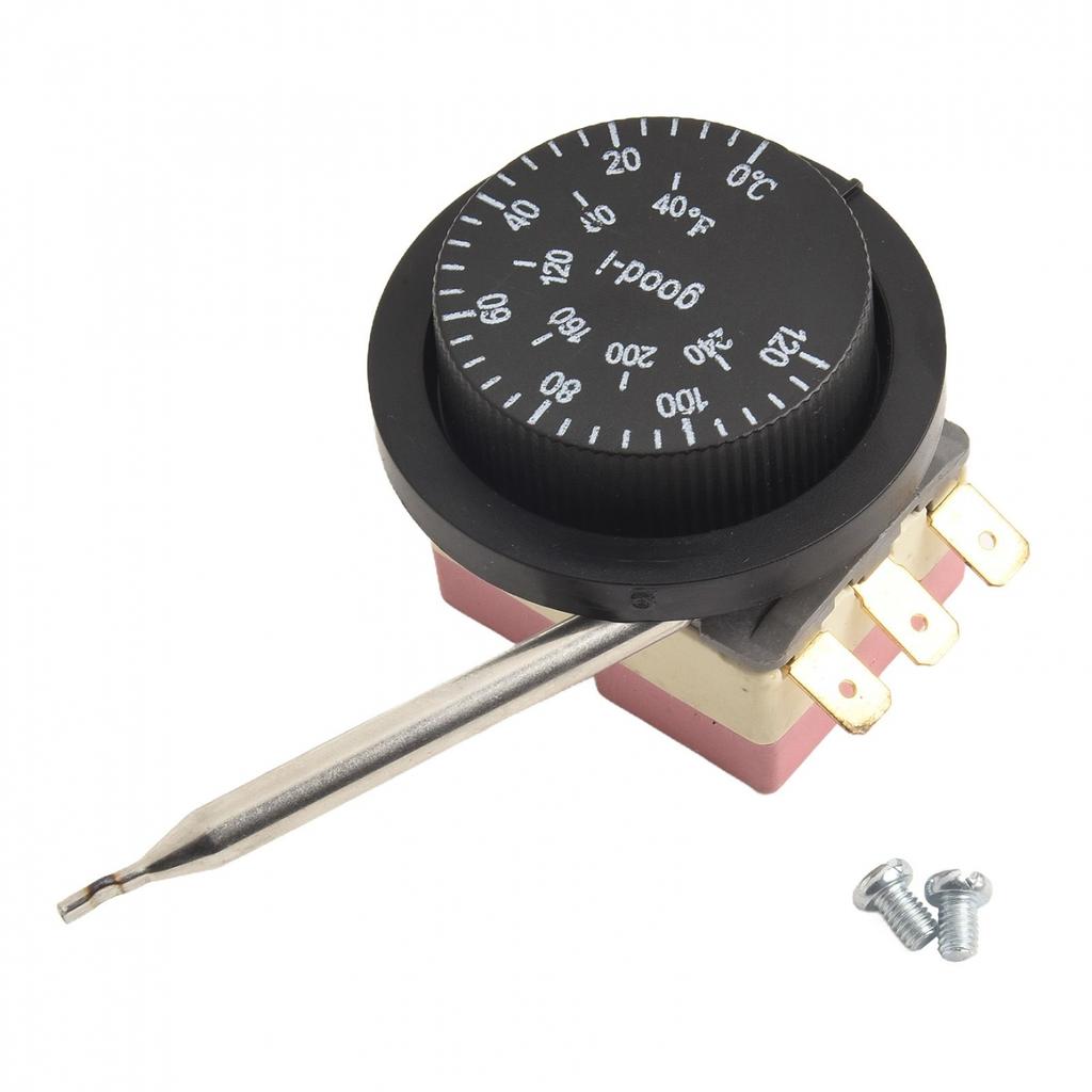 1x Switch 5mm Diameter Adjustable Control Probe Thermostat Controller