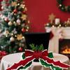 Christmas Tree Topper Whimsical Bow Hat Decoration Xmas Ornament Winter Holidays Home Decor Fits Most Trees Festive Gift