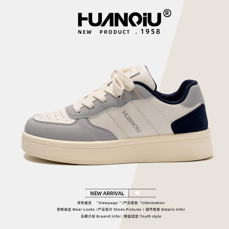 

Global casual trend thick baseplate shoes women s 2025 spring new with skirt versatile little white shoes women ZHQ68130 35 бежевый