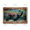 Crosscountry Motorcycle Tin Sign Vintage Metal Wall Decor Garage Home Bar Metal Plaque