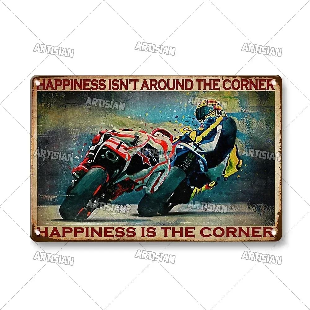 Crosscountry Motorcycle Tin Sign Vintage Metal Wall Decor Garage Home Bar Metal Plaque