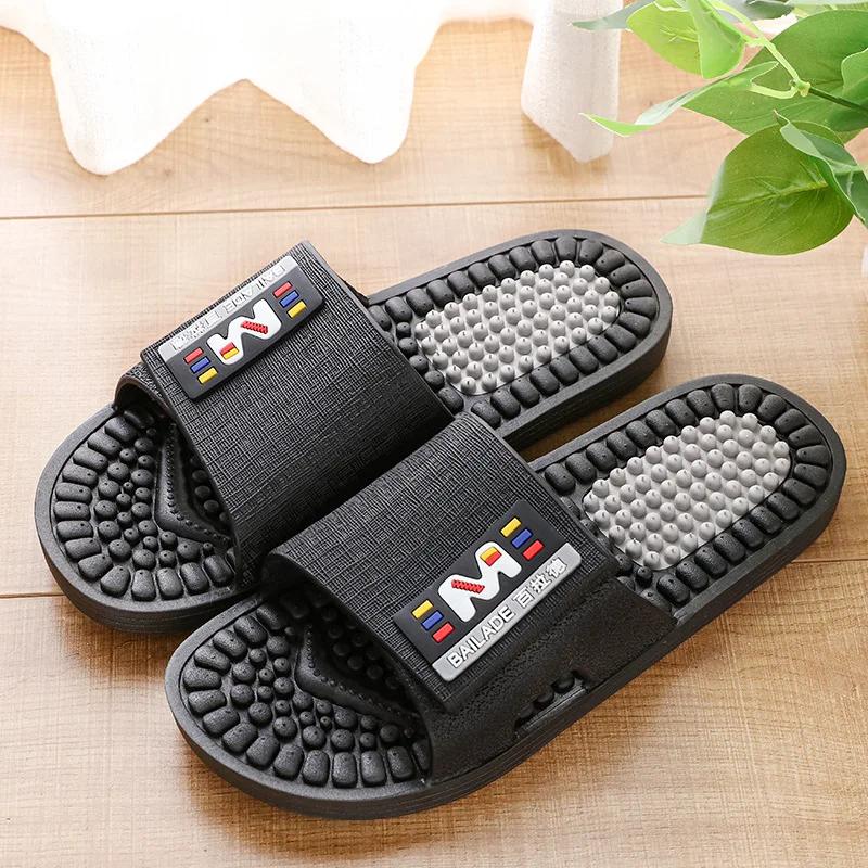 Summer Soles Massage Slippers Men's Acupoints Soles Soles Soles Home Indoor Antiskid Home Lovers Men's Home Cool Slippers
