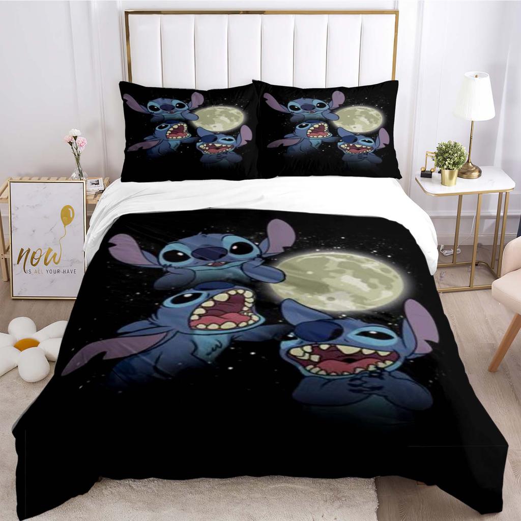 3D Digitaldruck Drei-teilige Bettbezug Cartoon Vier-teilige Bettwäsche