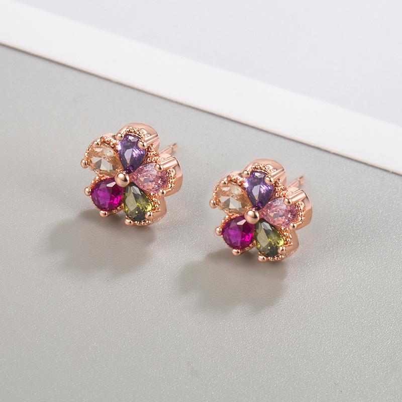 New 925 Sterling Silver Earrings Fashion AAA Zircon For Women Exquisite Student Girlfriend Jewelry Accessories Wedding PartyGood Product