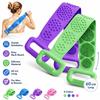 Back Reaching Silicone Body Scrubber Long Strip Back Washing Brush  Body Cleaning Tools