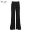 Women's High-Waisted Slim-Fit Commuter Flare Pants