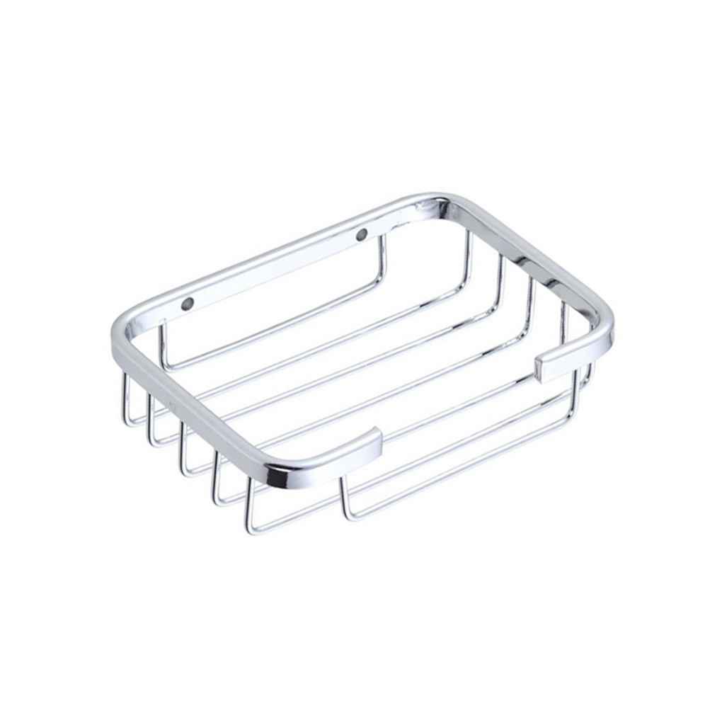 Wandmontage Badkamer Douche Aluminium Hoge Vrije Plaat Houder Zeepbakje Opbergrek Vierkante Mand Accessoires