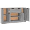 Sideboards 3 pcs Grey Sonoma Particleboard