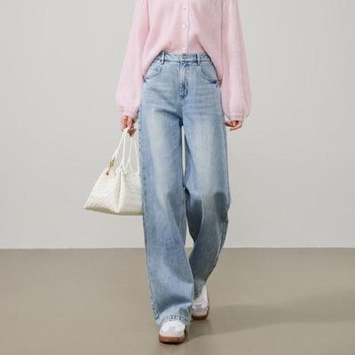 ESE-Y Women's 2026 Spring Wide Straight Leg Jeans