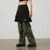 MLB College Style New York Yankees SS24 Embroidered Logo High-Waisted Pleated Skirt Shorts Women skirts Black 3FSKV0143-50BKS